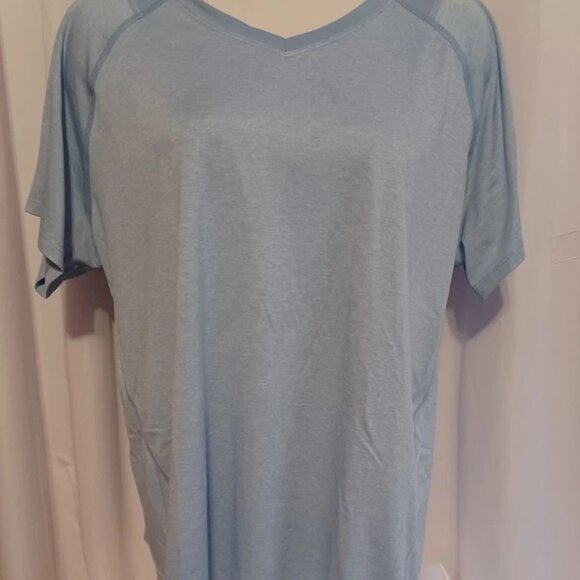 TEK GEAR DRY TEK T Shirt Size 1X Polyester Blue - Picture 1 of 5